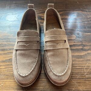 Lens Almond Suede Loafers